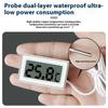 Digital Thermometers with Waterproof Probe LCD Thermometers for Fridge Temperature Monitor Temperature Measuring Meter