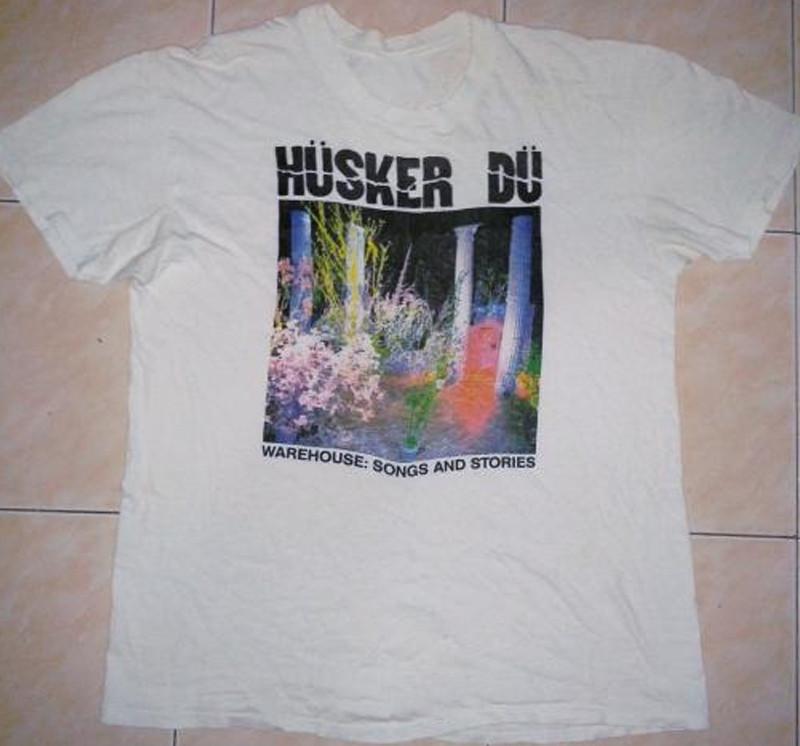 1987 HUSKER DU Short Sleeve White Size S-2345XL Shirt Unisex T-Shirt S