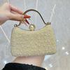 Pearl Handbag Evening Dress Handbag Dinner Party Bag Shoulder Bag Chain Bag Fashionable Crossbody Bag