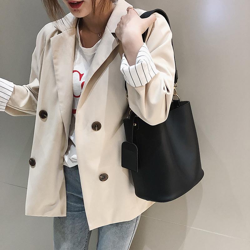 Bags for Women's Fashion Vintage Large Capacity Handbags Luxury Female Simple Bucket Crossbody Shoulder Bag Autumn New