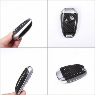 Carbon Fiber ABS Key Shell Cover Trim for Alfa Romeo Giulia Stelvio 2017 2018