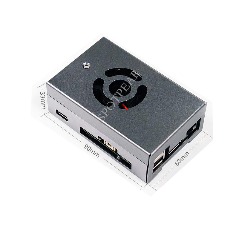 

Охлаждающий корпус из алюминиевого сплава для макетной платы X3 Pie с вентилятором и совместимой антенной WIFI.