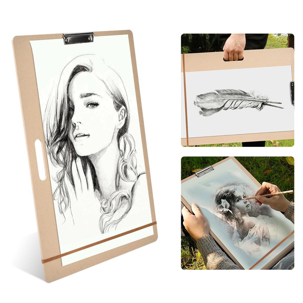 Przenośna Drewniana Deska do Szkicowania dla Studentów Sztuki 8K 45*60cm do Malowania Rysowania w Pomieszczeniach i na Zewnątrz