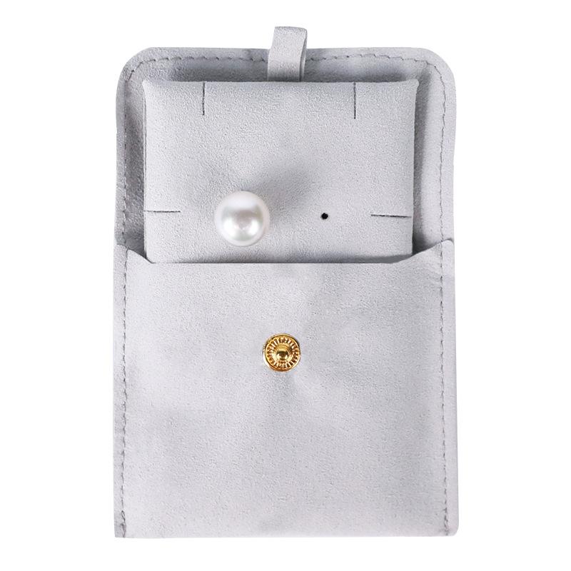 

Jewelry Pouch Packaging Bag Snap Bag 8x8cm With 6x6cm Cards Soft Velvet Gift Necklace Earrings Rings Storage Bag
