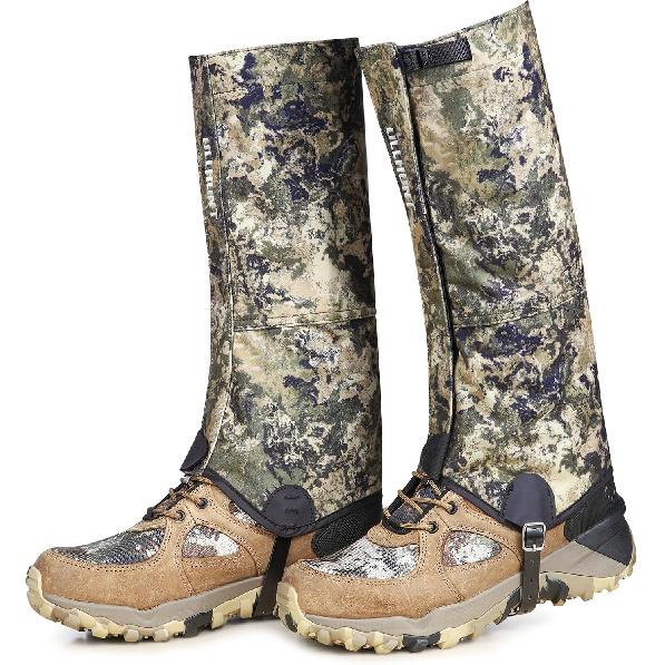 UIIHUNT Hunting Gaiters Leg Gaiters: High-Performance Hunting Boot Gaiters, Waterproof Hiking Gaiters with Upgraded Rubber