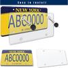 License Plate Cover License Plate Frames: 2 PCS License Plate Protector - Plastic Car Front/Rear License Plate Cover With Screw Cap For US Standard