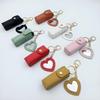 Tragbare Lippenstiftaufbewahrungsbox Lippenstift-Tasche Organizer-Etui mit Herzspiegel Lippenbalsam-Schutzhülle Süßes Geschenk für Mädchen