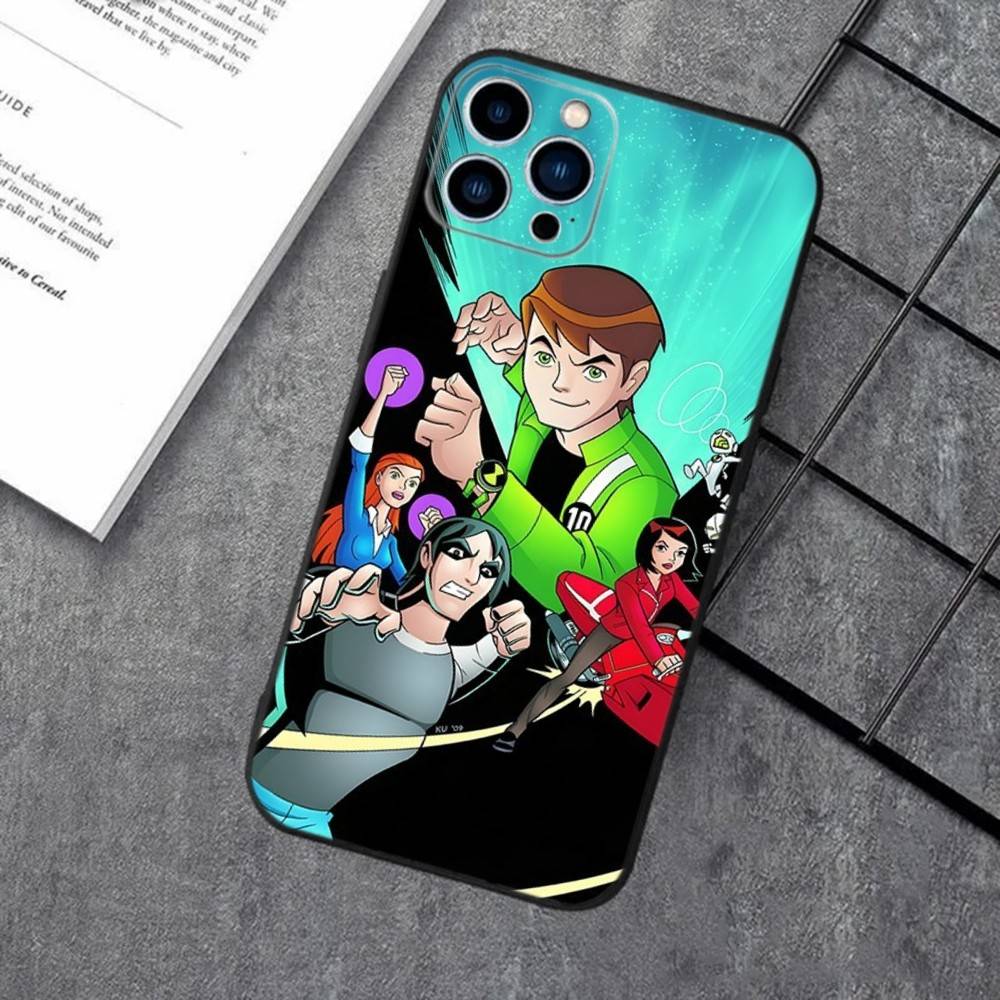 B-Ben 10 Cartoon For iPhone 17,16,15,14,13,12,11 Plus,Pro,Max,XR,XS,X,7,8,SE,Mini Silicone Soft Durable Shell Phone Case
