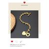 Adjustable OT Buckles Heart Charm Stainless Alloy Jewelry Elegant Wrist Chain For Sensitive Skin And Long Lasting Shine