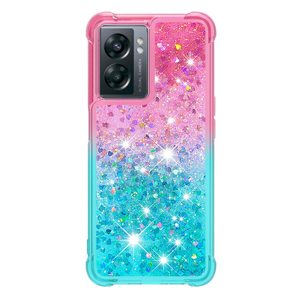 Treibsand Hülle für One Plus Nord N200 5G Glitzer Flash Farbverlauf Hülle für OnePlus Nord N300 N 200 Handy Hülle Fundas Coque Schale