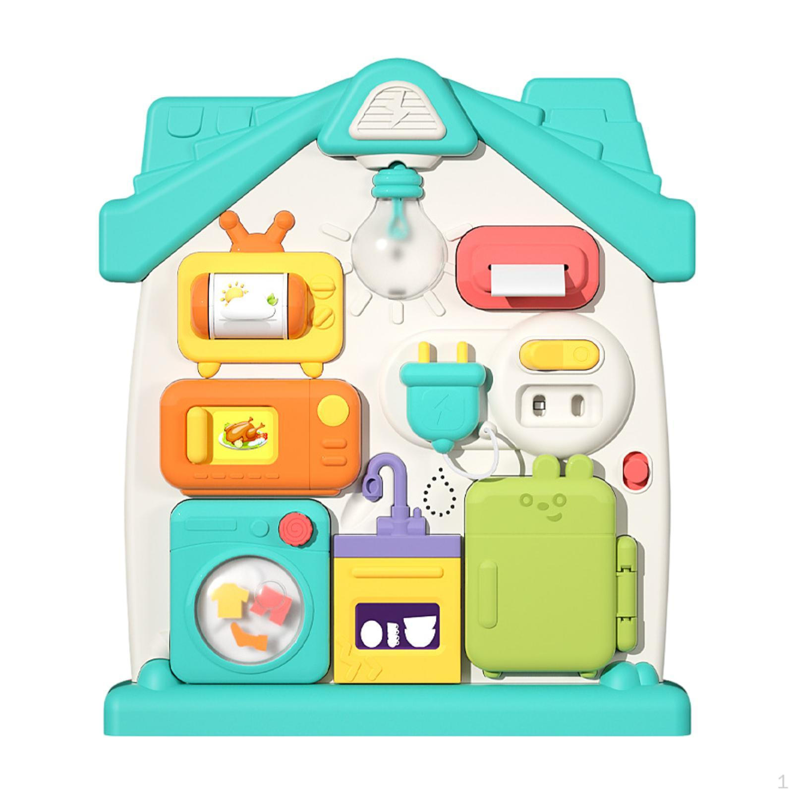 

Бизиборд Монтессори игрушка Интерактивная игра Обучающий материал Сенсорная активность Мелкая моторика зелёный