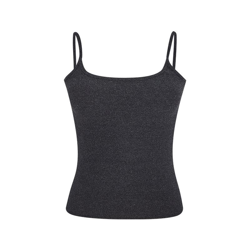 

Женская теплая майка с начесом, со встроенной чашкой пуш-ап и мягкой подкладкой, комфортная нижняя майка One Size