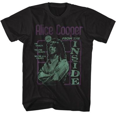 Men's Alice Cooper Alice Cooper From The Inside T-shirt XXXX-Large Black