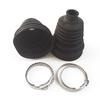 2 Pcs Universal Black Drive Shaft CV Joint Boot Kit Constant Velocity Dust Cover