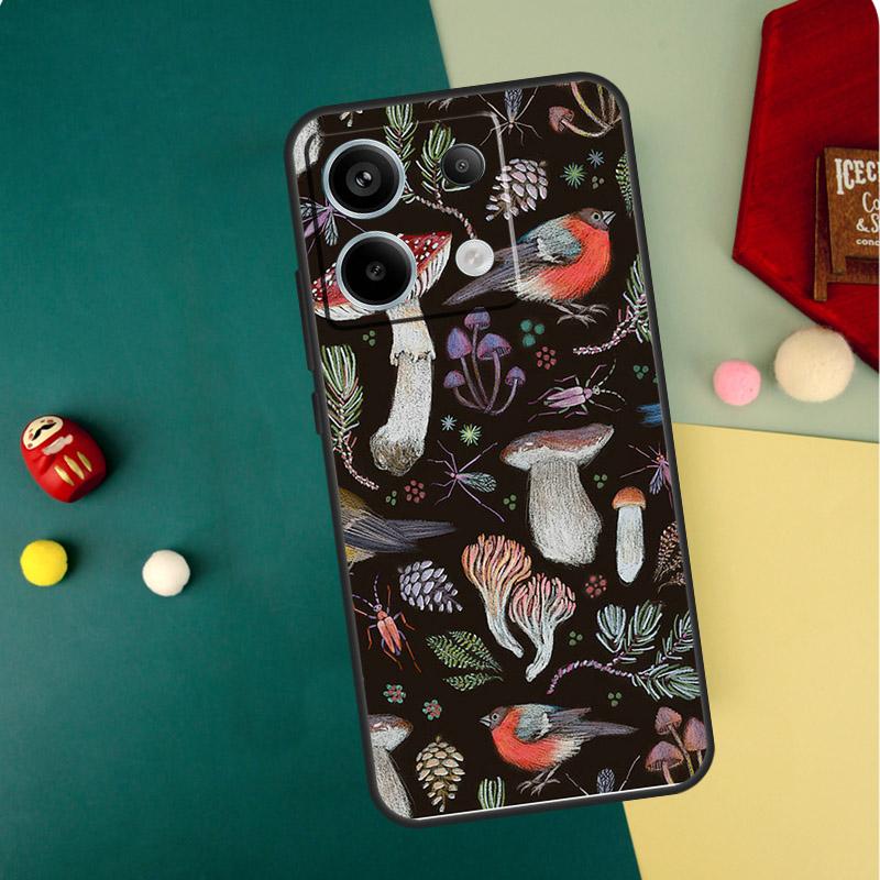 Trippy Mushroom Case For Redmi Note 13 Pro Plus 9 10 11 12 Pro 10S 11S 12S Redmi 13C 10A 9C 10C 12C Cover