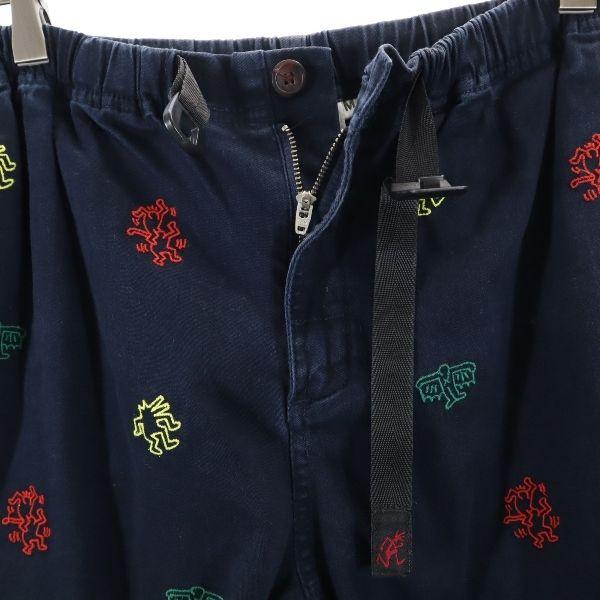 Gramicci Keith Herring Collaboration Whole Pattern Embroidery Outdoor Shorts Men's Used