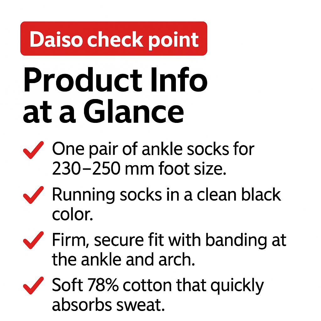 The Running Essential: Daiso Women's Performance Ankle Socks