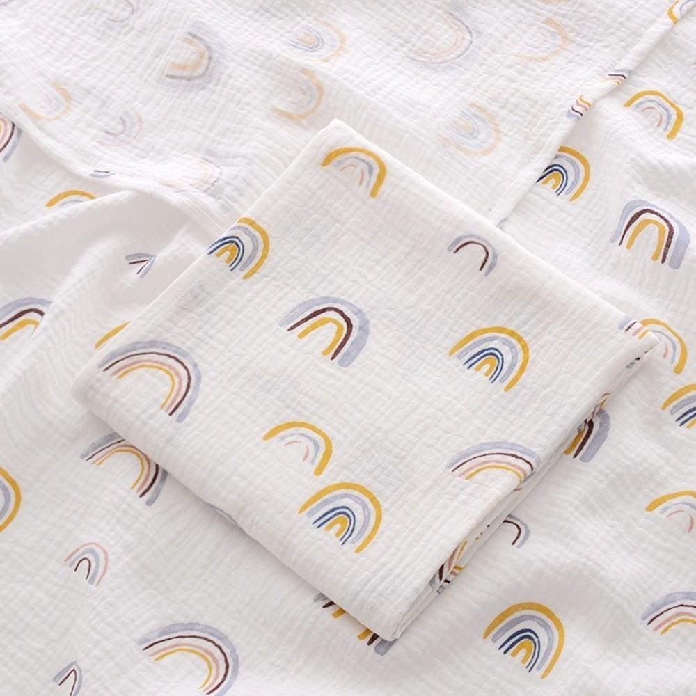 Soft Cotton Newborn Wrap Blanket Double-Layered Baby Quilt Soft Gauze Wrap Blanket For Newborn