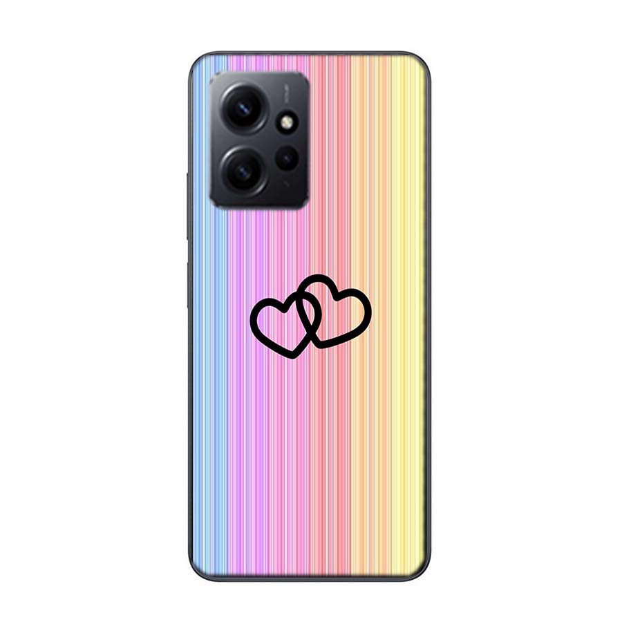 Rainbow Gradient Love Phone Case For Redmi Note 14 15 Pro 5G 13 12 Pro Plus 11 11T 11E 11S 10 Pro 10S 9 9S Cover Cell Clear TPU