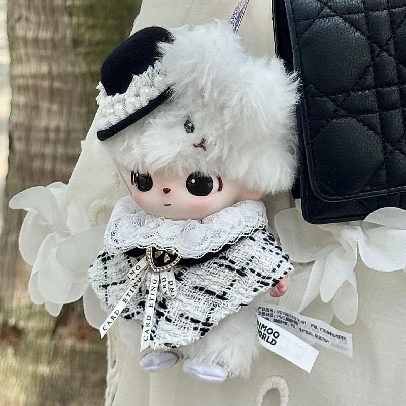Dimoo Secret Theater Club 15cm Doll Outfit White Castle Costume With Hooded Cape Collectible Figure