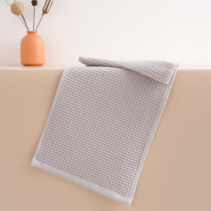 Gauze Japanese Jacquard Waffle Honeycomb Rectangle Adult Children's Bath Towel 100% Cotton Mesh Thickened Easy Dry Spot