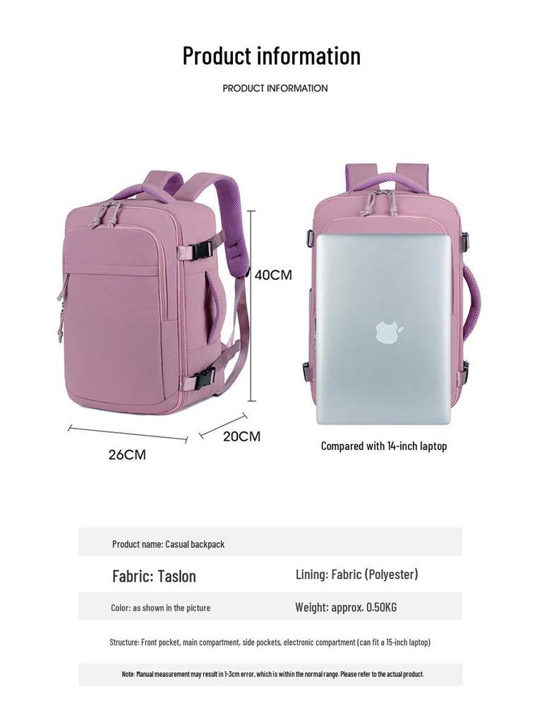 Multifunctional 180° Opening Large Capacity Travel Backpack