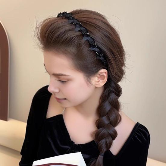 1/2/3Pcs Faux Pearl Headband Single/Triple Layer Women Hair Hoop Weddings Parties Headpiece Bridal Hair Accessory