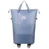 Unisex Expandable Large-Capacity Travel Duffel Bag with Wheels, Foldable Boarding Luggage for Business Trips and Shopping.