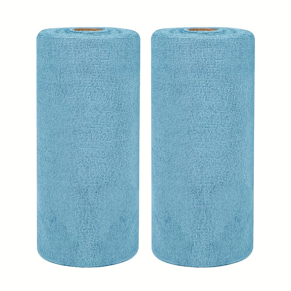 High Quality100pcs Reusable Cleaning Cloths Microfiber Towel Washable Tear Away Cleaning Towels Roll 12× 12 Absorbent Rags Drying Dishcloths For