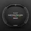 Suede Leather Car Steering Wheel Cover For Peugeot 3008 4008 5008 208 e208 2008 e2008 207 206 Carbon Fiber Non-slip Wheel Covers