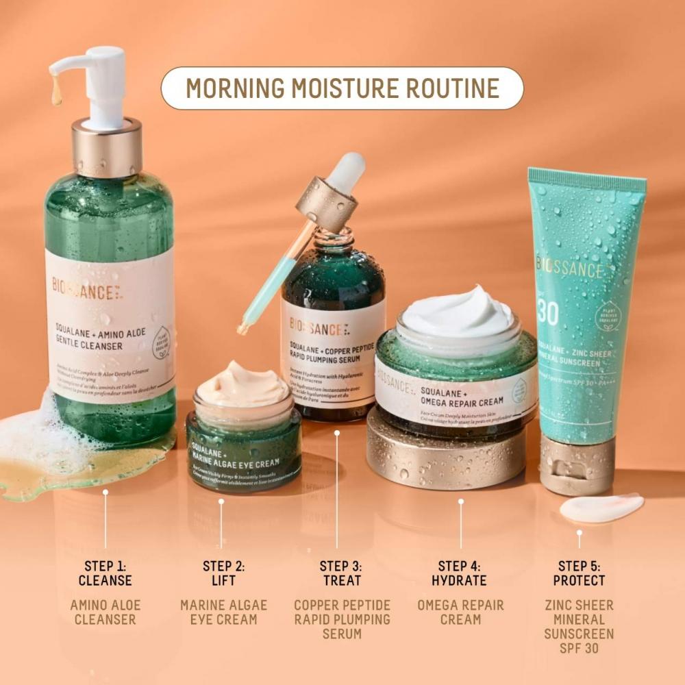 Biossance Zinc Sheer Hydrating Mineral Face Sunscreen Spf 30 1.7 Oz 50 Ml