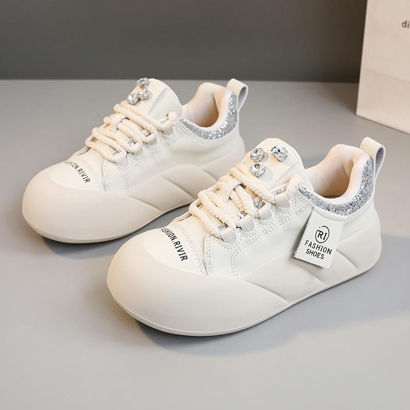 

[Customized] XY-A172 New Little White Shoes Women s 2025 Spring and Summer Platform Women s Shoes Board Shoes Breathable and Wear-resistant Sports 40