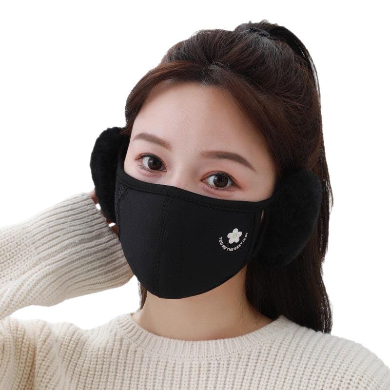 Windproof & Warm Fleece-Lined Face Mask with Ear Protection
