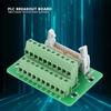 IDC20P 20Pin Male Header Breakout Board Terminal Block Connector PLC Interface with Bracket