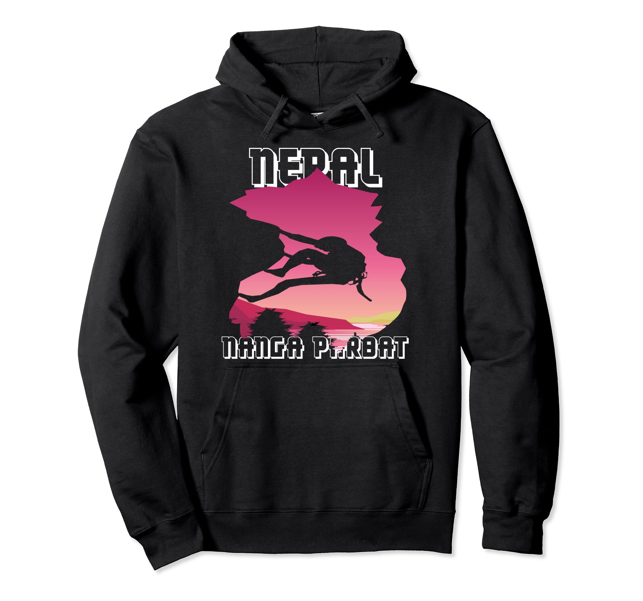 

Mountaineer Nanga Parbat Mountain Climber Hiking Nepal Trail Hoodie