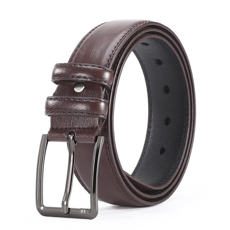 Men's Alloy Pin Buckle Belt: Fashionable and Versatile for Young and Middle-Aged Korean Jeans