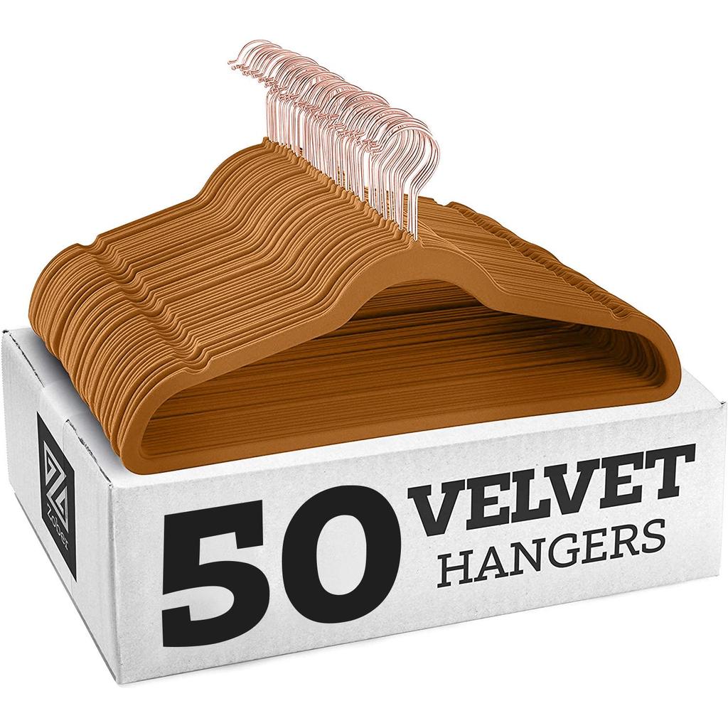 Zwarte Velours Antislip Multifunctionele Anti-Kreuk Kledinghanger voor Volwassenen