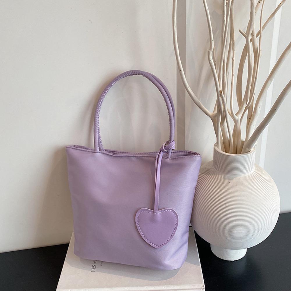 New Macaron Color Mini Tote Bag Mini All-match Design Nylon Handbag Lightweight Women's Handbag Casual