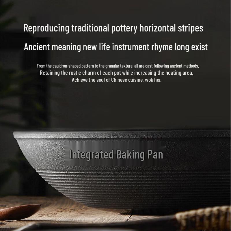 SUPOR Non-Coated Cast Iron Wok