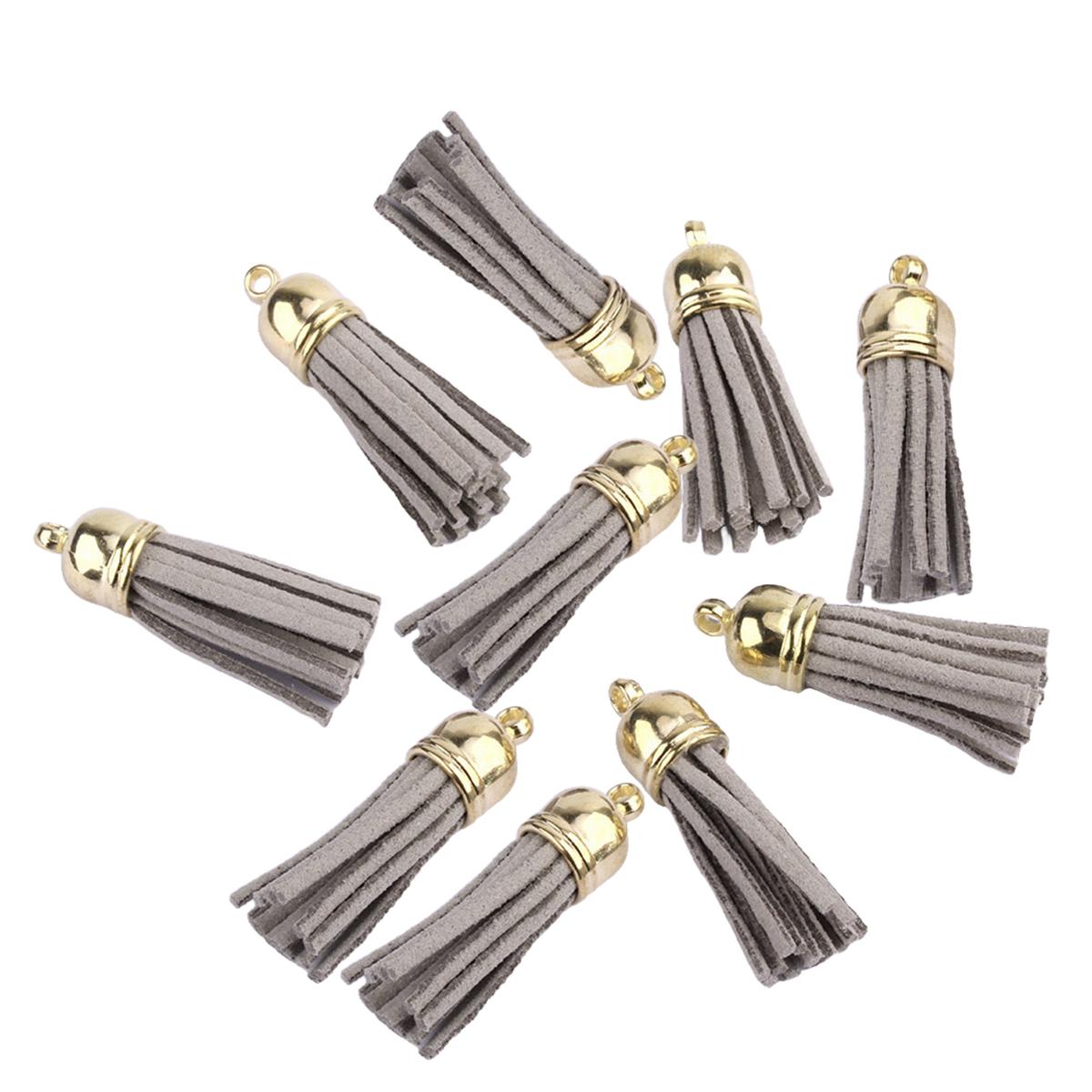 

10 Pieces Keychain Charms Tassels Decorations Accessory Finding Supplies Craft Accessories Jewelry Making Props Tassel for DIY