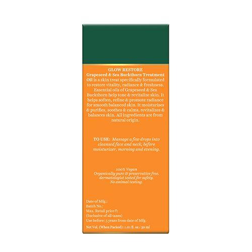 Biotique Ulei de tratament Glow Restore din semințe de struguri și cătină 30 ml