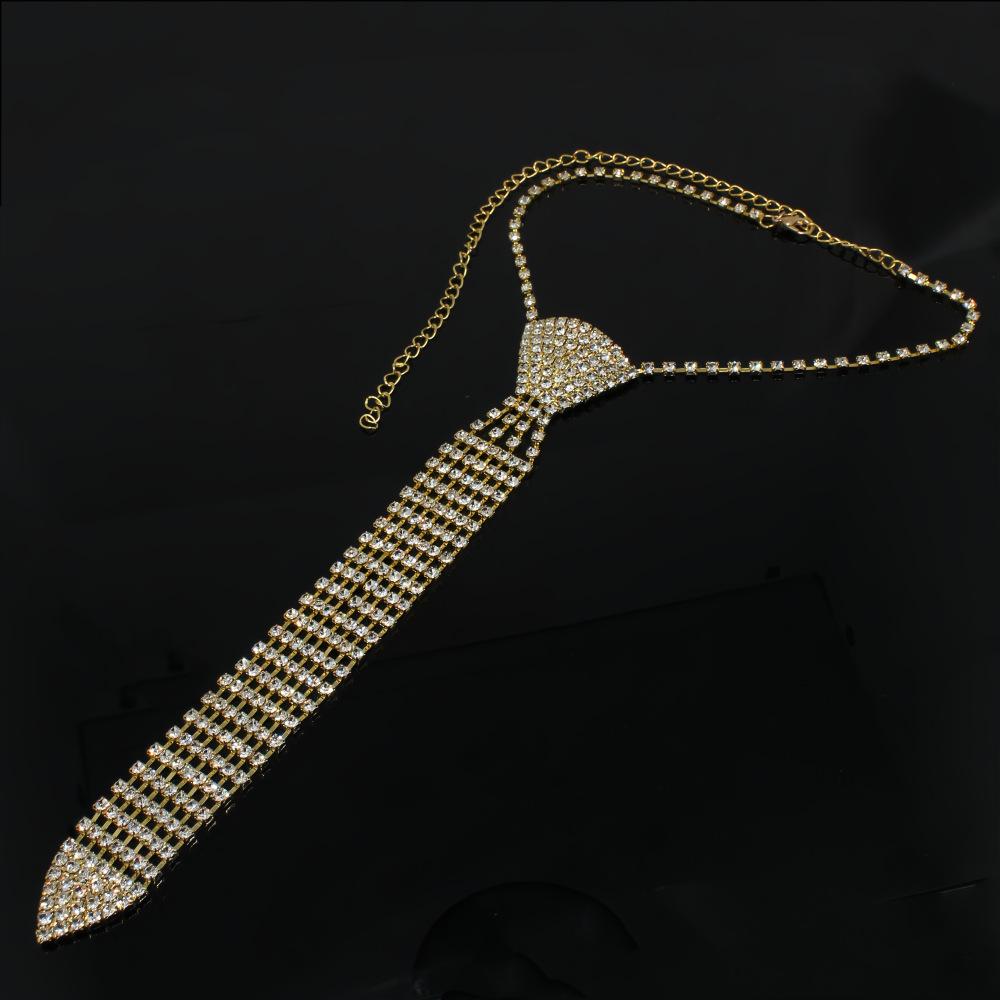 

INS European Rhinestone Bow Tie Necklace - Bride Accessories & Fashion Jewelry