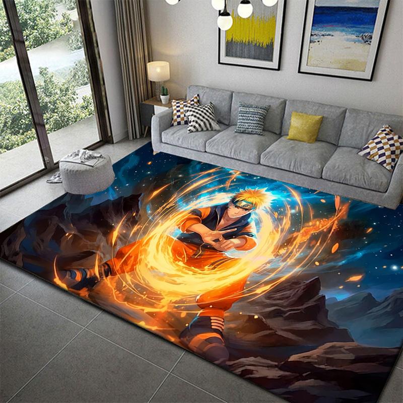 

Naruto Anime Pop Culture Theme Rug Soft Non-Slip Washable Mat for Living Room 60x90cm