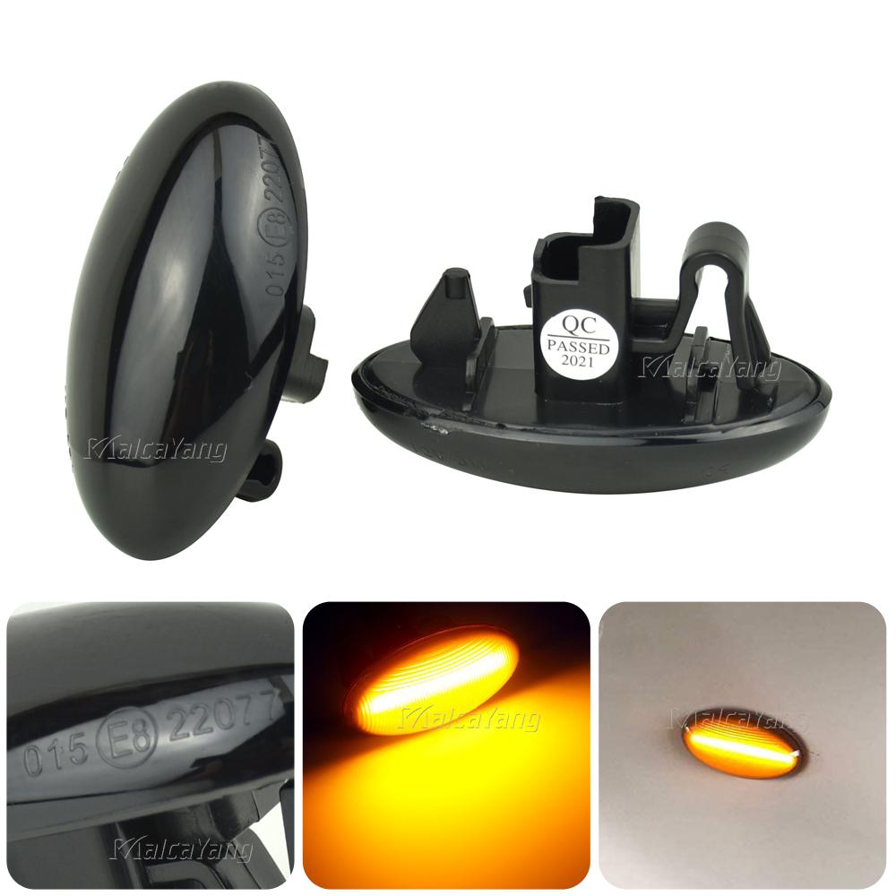 2Pcs Car LED Side Marker Light Turn Signal Light Side Blinker Lamp for Peugeot 307 206 407 107 for Citroen C1 C2 C3