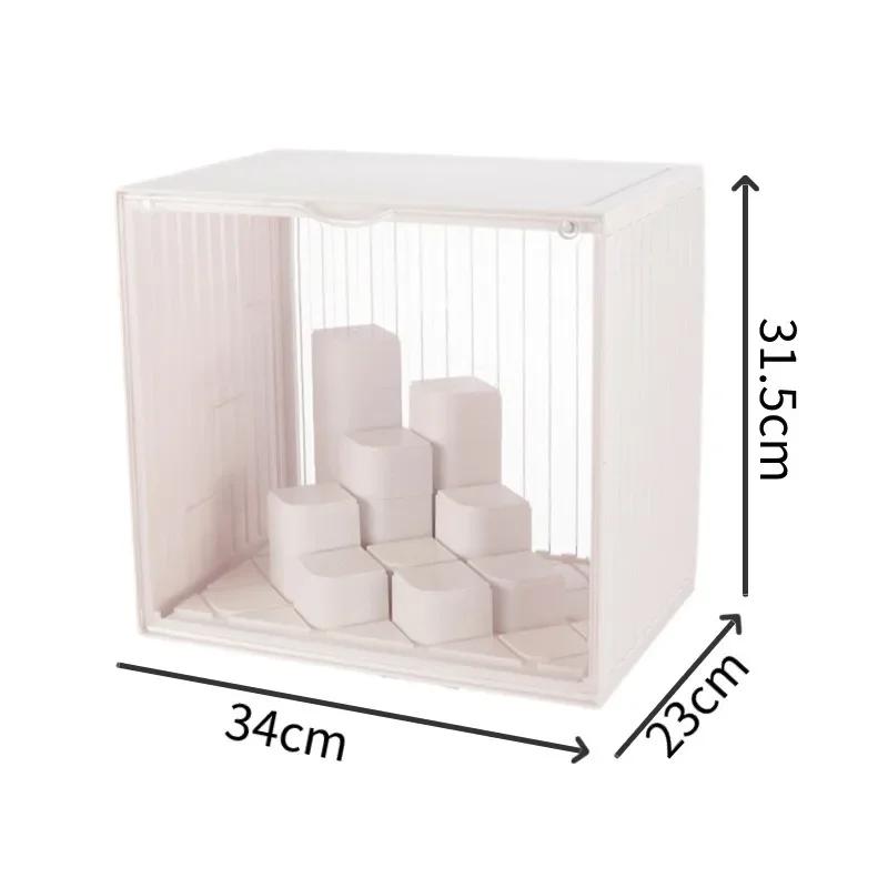 Household Blind Box Storage Display Rack Dustproof Transparent Magnetic Suction Figurine Display Box Bubble Mart Storage Box 28498₽