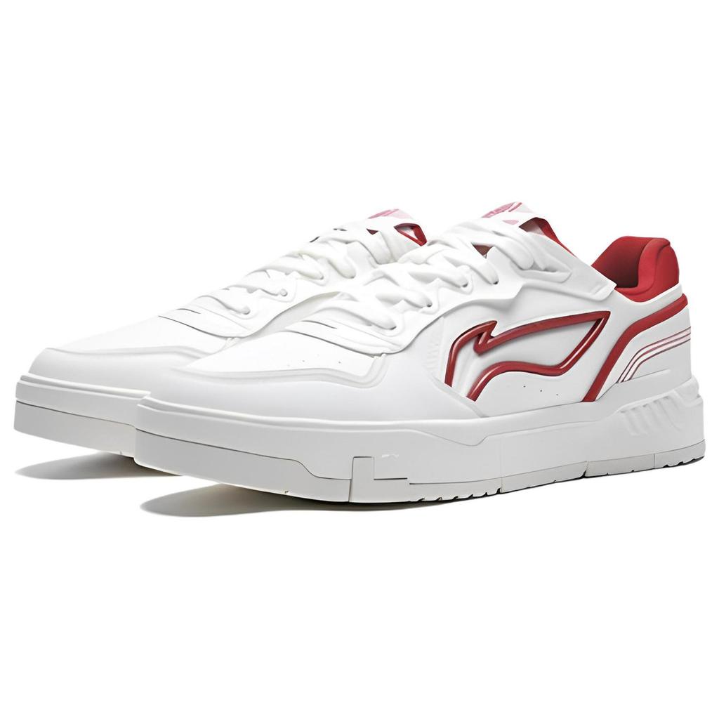 Li Ning Qingchao Synthetic Leather Fashion Trend Slip Resistant Abrasion Resistant Low top Skateboard Shoes Men's AGCT009-1