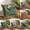 Classic Strong Color Style Print Pillow Case Linen Pillow Case Sofa Home Decor Cushion Cover Cushion Cove