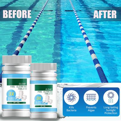 Comprimés effervescents Nettoyage de piscine Comprimés effervescents instantanés Comprimés de piscine Comprimés de nettoyage d'eau de piscine