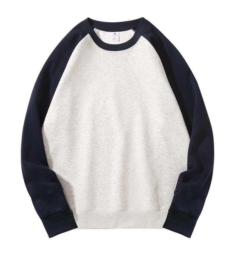 Japan-Korea Bestseller Women's Color Block Raglan Long Sleeve Sweatshirt - Lightweight, Casual Spring/Autumn Jacket
