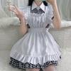Japanese anime maid outfit restaurant cafe plaid dress cosplay costume suit